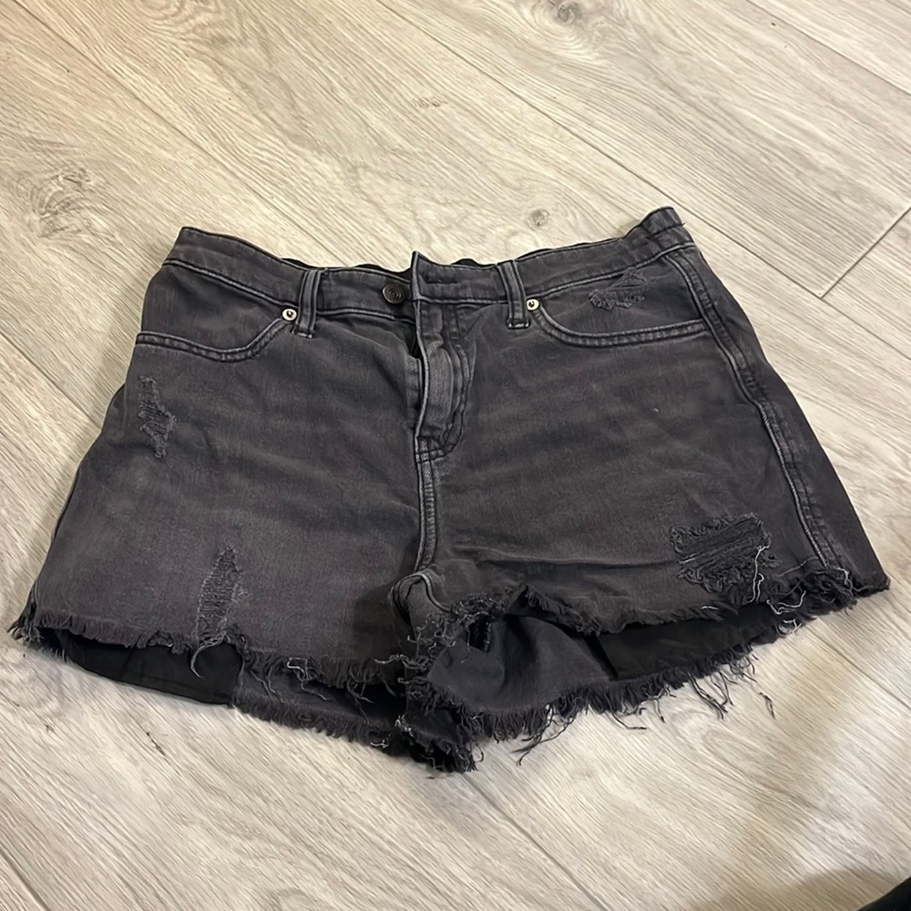 Aerie Black Relaxed Shorts w elastic waistband Sz S/P